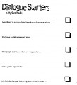 Dialogue Starters